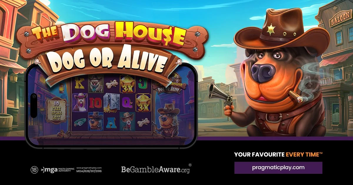The Dog House - Dog or Alive key art, including an in-game screenshot